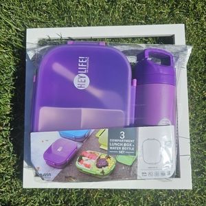 Lunch Box Bento & Water Bottle Set